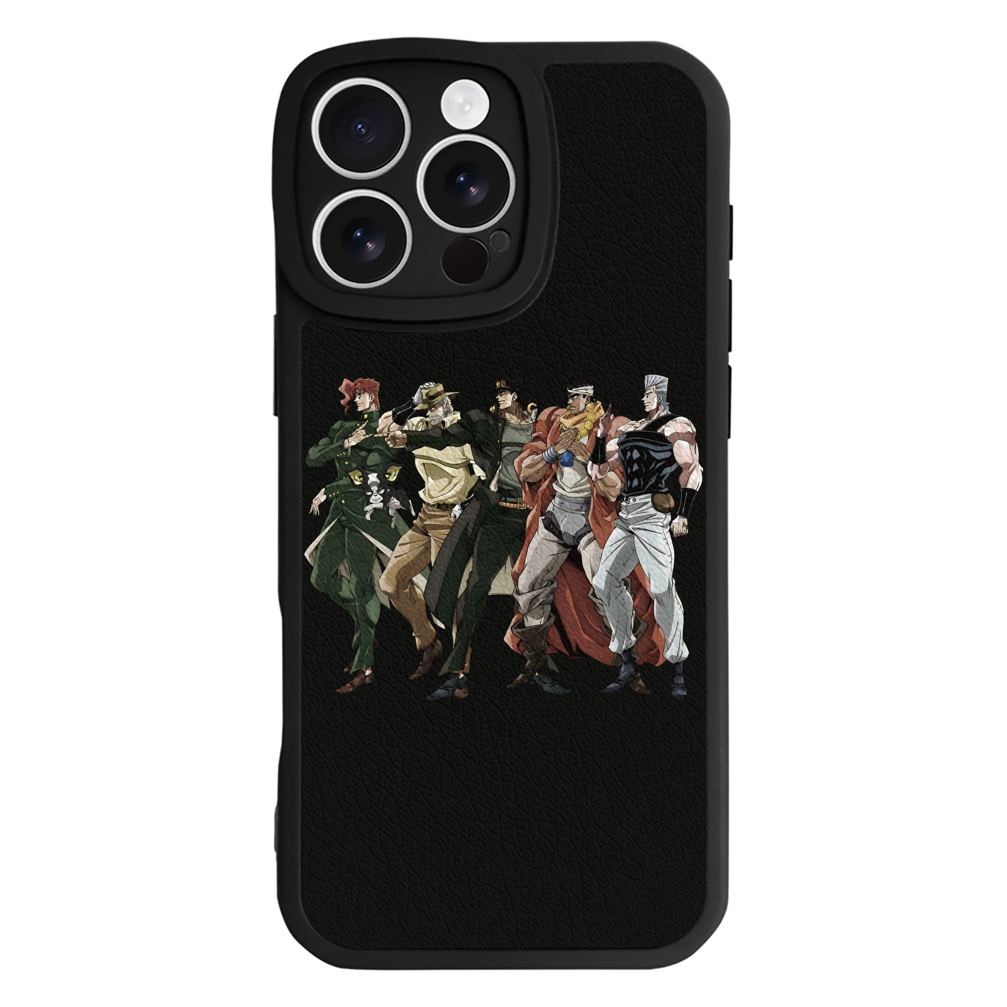 （画像用） ジョジョの奇妙な冒険 JoJo's Bizarre Adventure 【iPhone 16シリーズ対応】シリコンスマホケース（レザー調） 材質：シリコン
